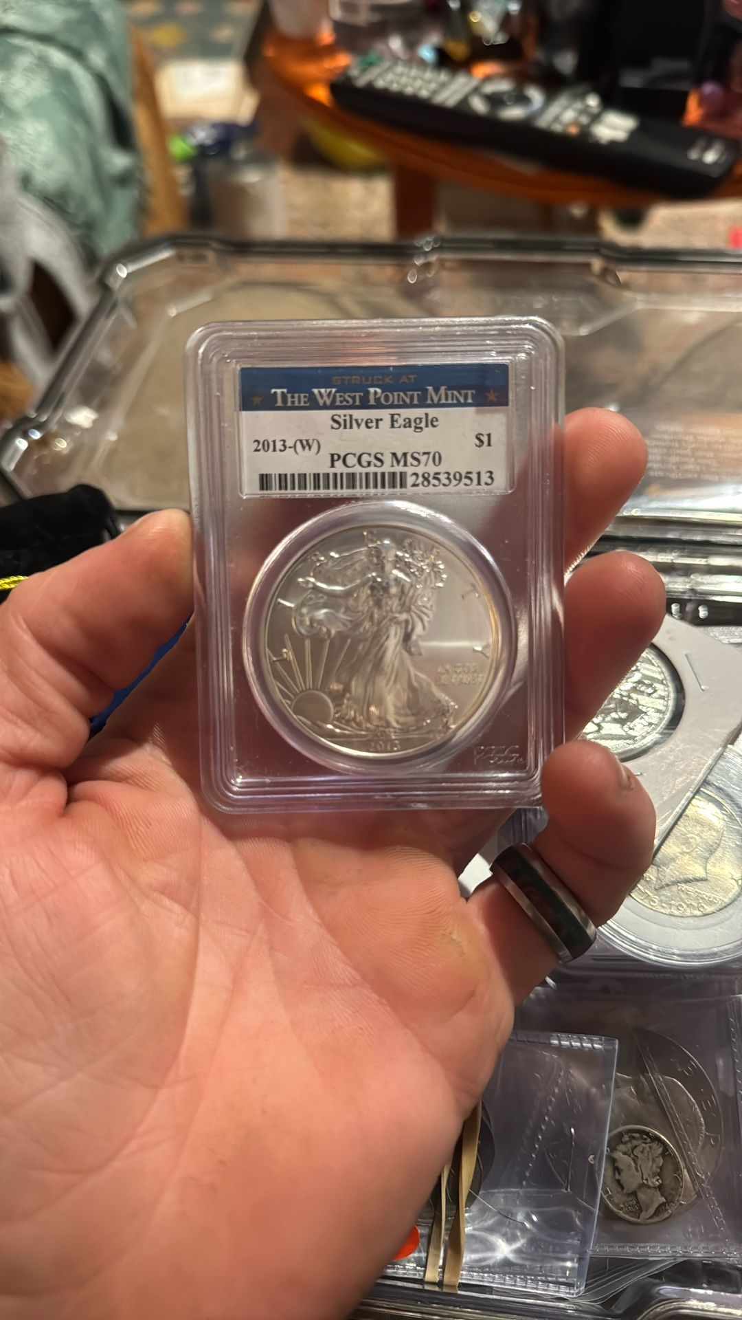 2013 Silver Eagle Pcgs Ms70