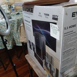 EVOKE Model 50 5.1 Home Theater Speaker System – 1500W