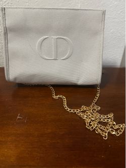 Christian Dior Gray Trousse Pouch Cosmetic Bag