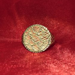 10k Gold Nuggets Ring