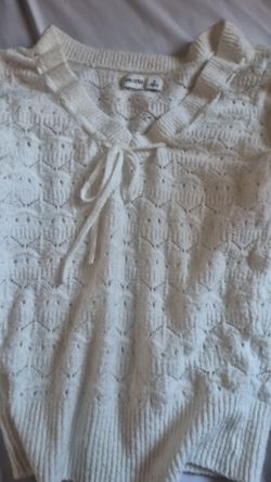 Hollister white sweater