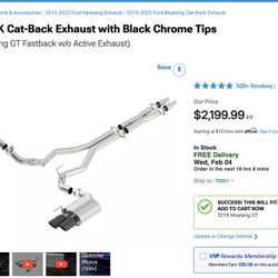 2018-2023 Mustang Borla Atak Catback Exhaust