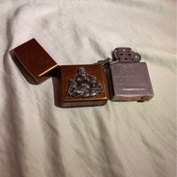 COPPER BUDDHA ZIPPO LIGHTER
