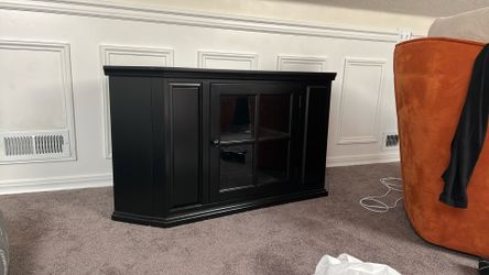 Corner TV Cabinet, Black