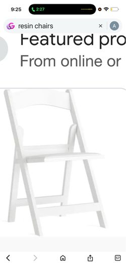 10 resin chairs