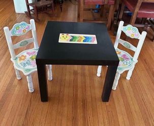 Kids Classic table set painted chairs unique pieces like this