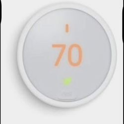 Nest Thermostat E Programmable Smart Thermostat for Home, App Controlled via Wifi, Programmable, Com