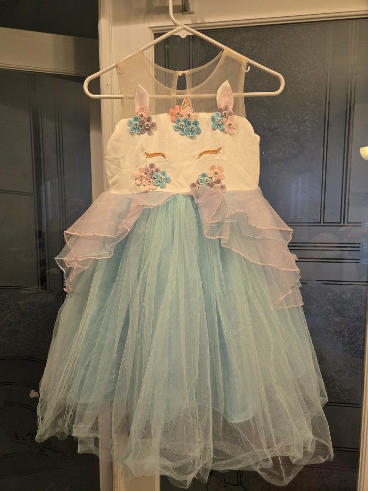 Princess Unicorn Dress. Size Youth Medium