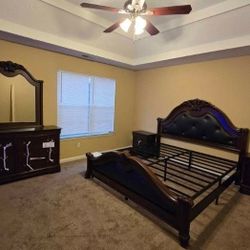 Luxury King Dark Brown Bedroom Set $1299
