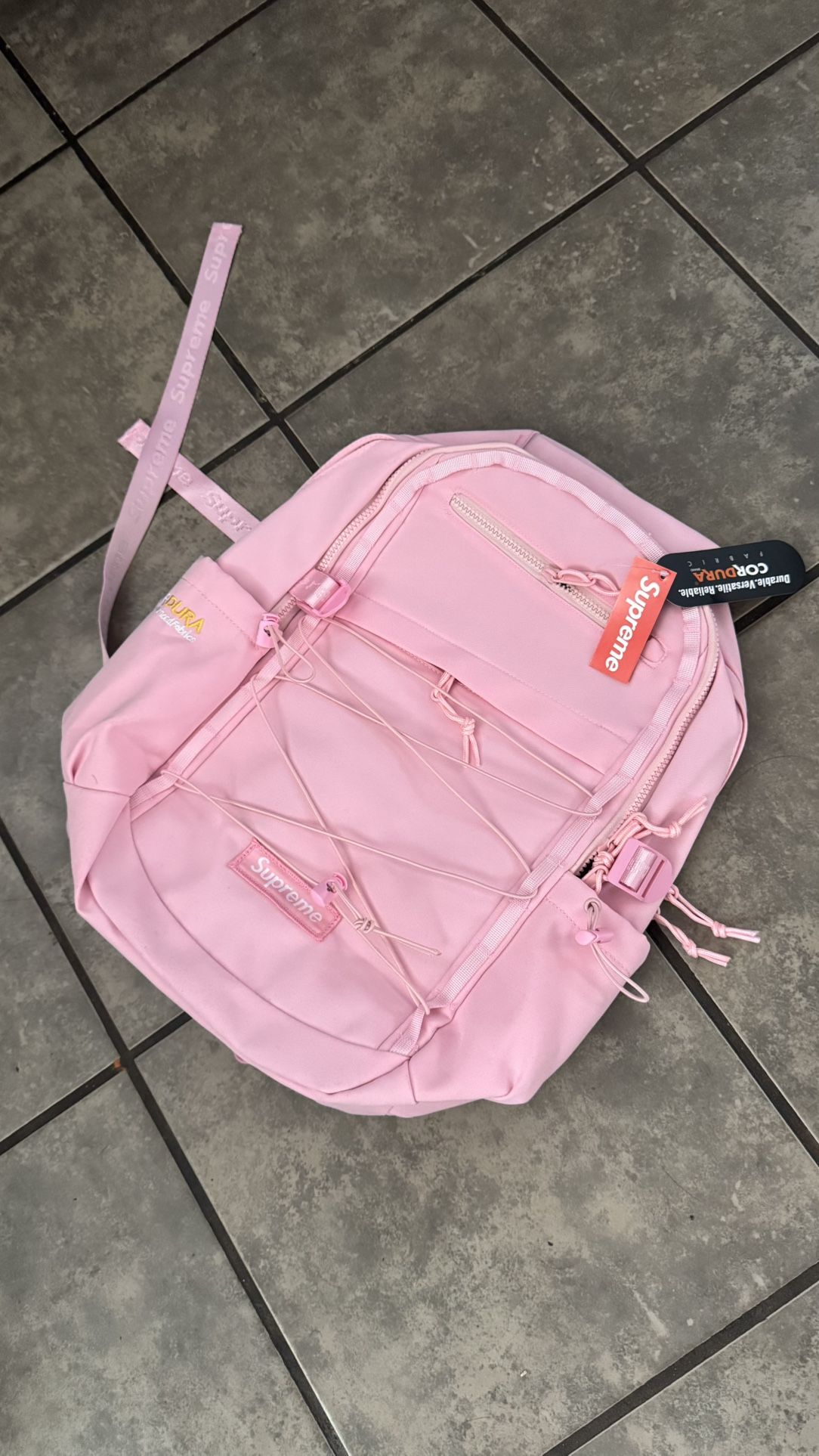 Pink supreme Backpack