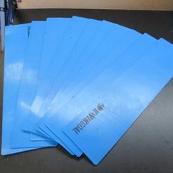 Used Kwik Goal Flat Rectangle Markers 4" H x 16.625" W Blue Set of 10
