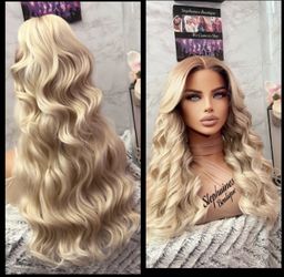 Human Hair Blended Lace Front Wig