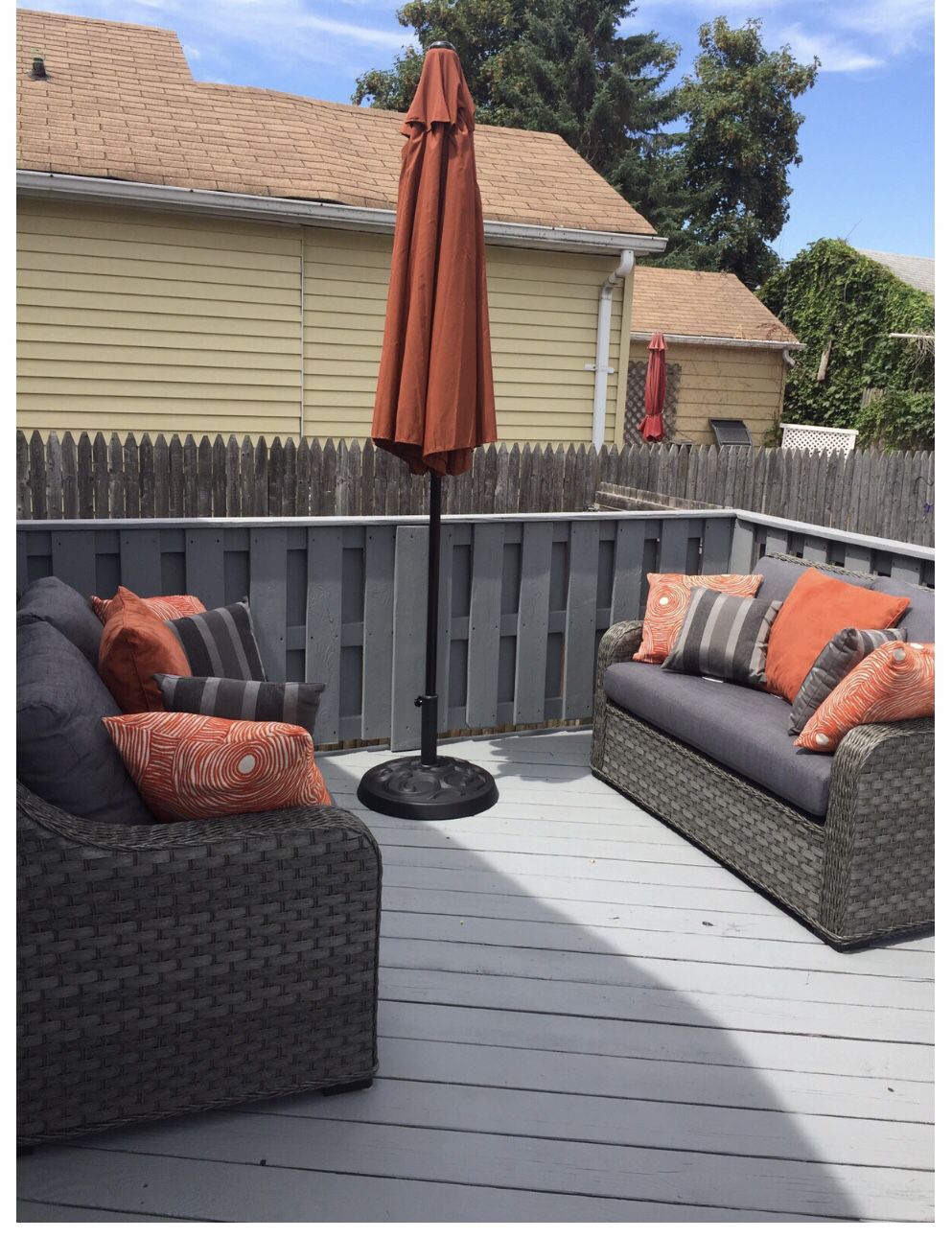 3 Piece Patio Furniture Set (1 small seat is missing from pic)
