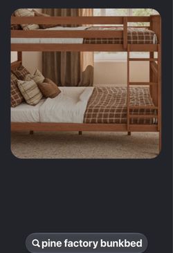 Solid wood bunk bed