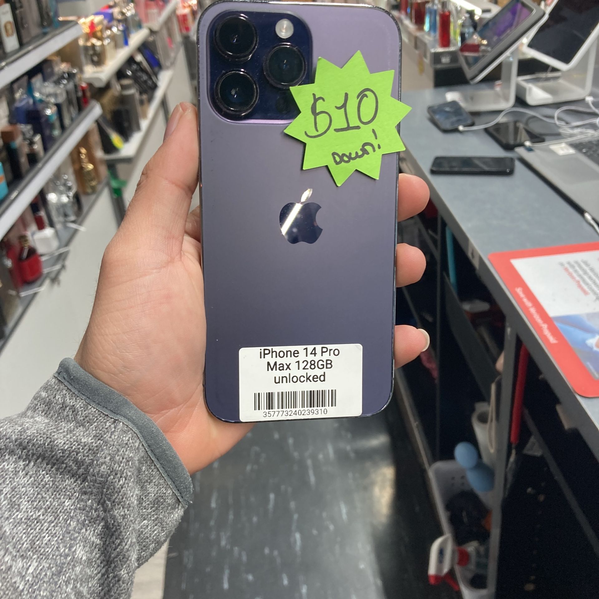 iPhone 14 Pro Max 128GB Unlocked Teléfono Desbloqueado Para Cualquier Compañía Get Now With $50 Down Ask Me How