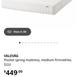 IKEA. King Size  Mattress