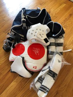 Sparring Gear with deluxe shin /arm guards