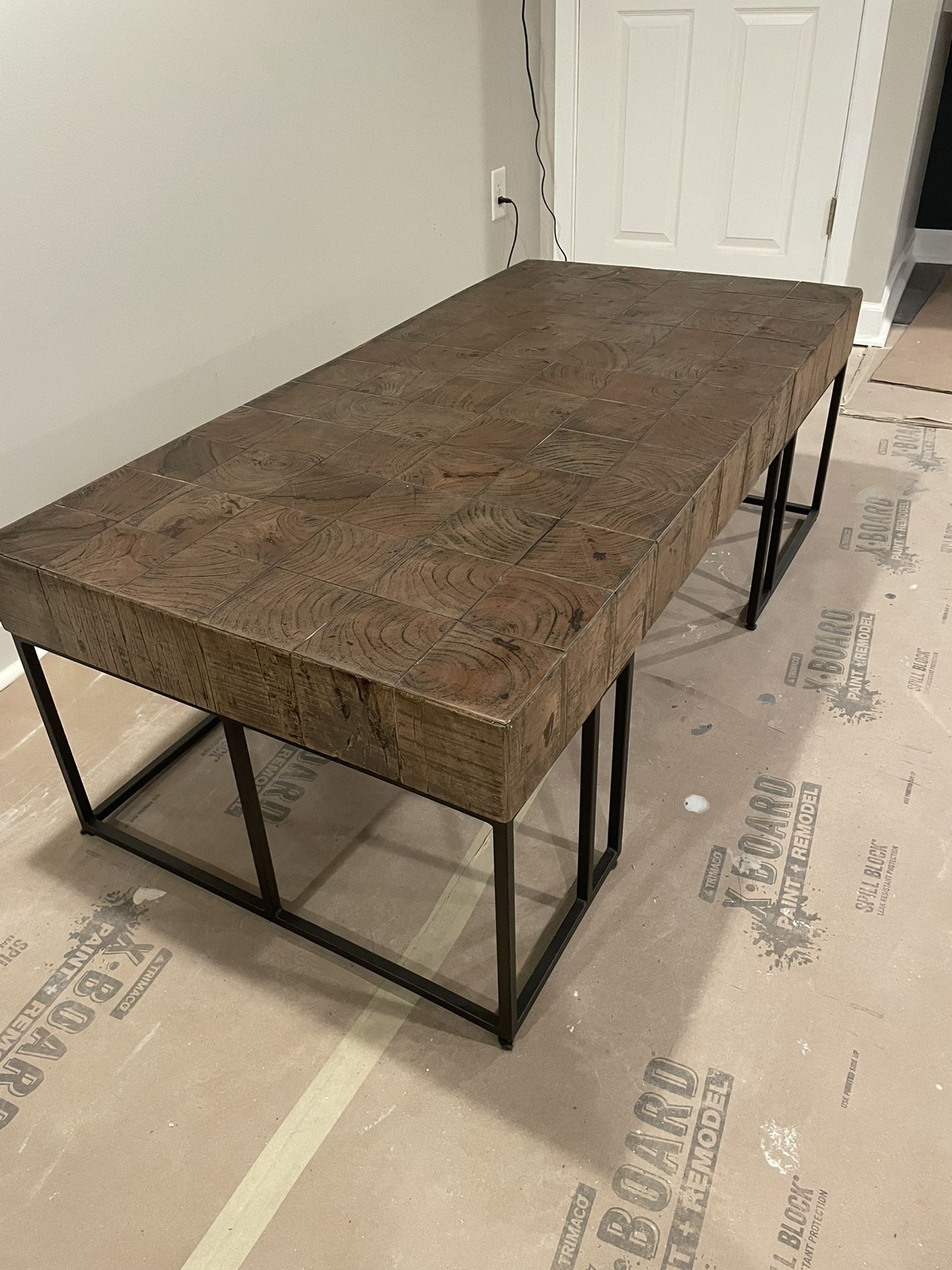 Brown Walnut Cocktail Coffee Table
