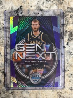2025-26 Bowman #GN-15 Braden Smith Gen Next Purple Refractor #/250