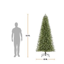 Jackson Noble Fir Slim 7.5 ft Pre-Lit Christmas Tree — $199 at Home Depot, selling $140