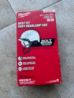 Milwaukee BOLT Clear Dual Coat Lens Eye Visor