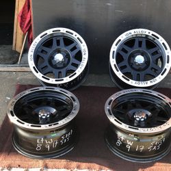 Chevy GMC Jeep Dodge Rims Wheels 17 Inch 9 Inch Width 5 Lugs Set Of 4