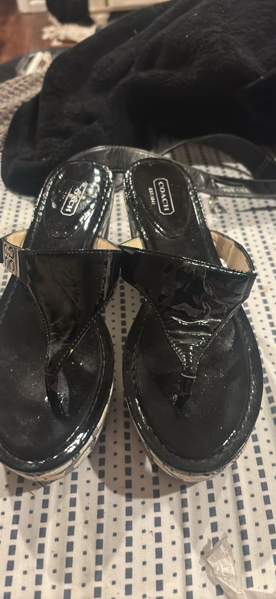 COACH "jan" wedge sandal