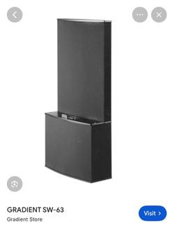 QUAD ESL 63 Electrostatic Speakers, Gradient SW-63 Subwoofer Set, Quad 306