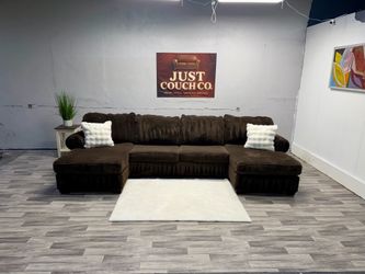 Free Delivery - Ashley Furniture Brown Corduroy Sectional Couch