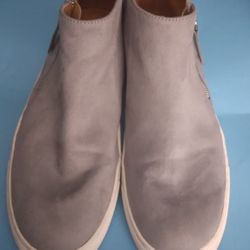 J Crew Gray Faux Leather Bootie Sneaker Shoe