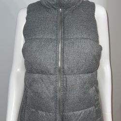 Old Navy XS Heather Grey Puffer Vest