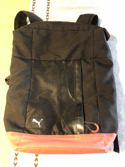 Puma backpack waterproof Large fits 15.6 laptop backpack Black/Orange