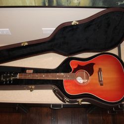Gibson Hummingbird Mahogony M Avante Garde Light Cherry Sunburst Acoustic Guitar With Case