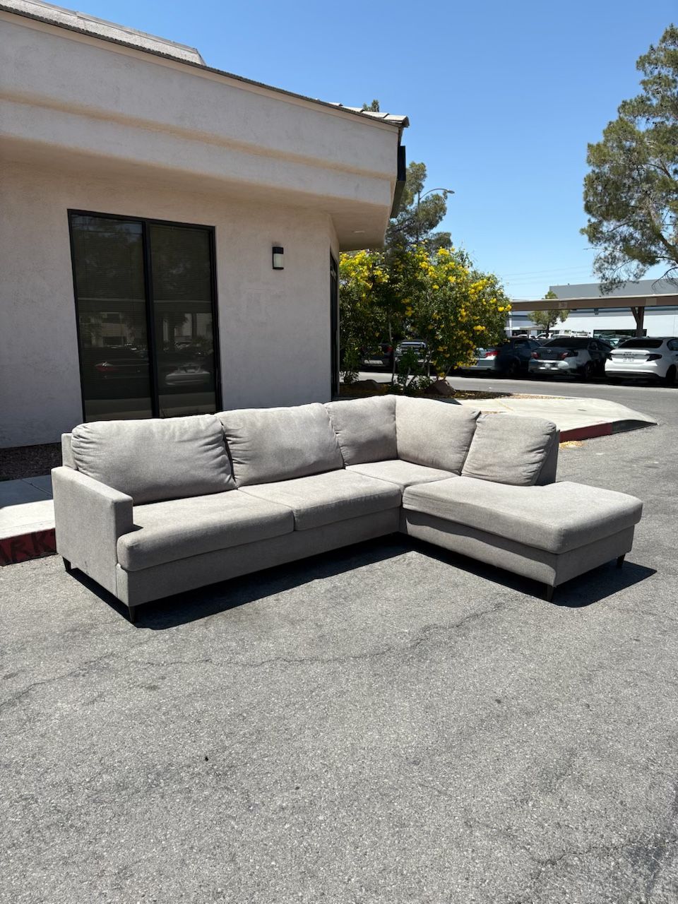 2 Piece Gray Ashley Furniture Sectional ($10 Deivery )