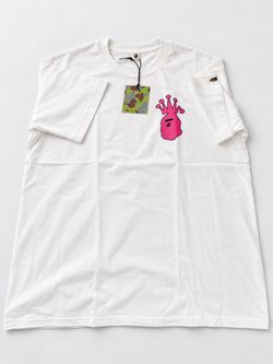 BAPE x Stussy Baby Milo Crown Graphic T-Shirt White (Size Large)