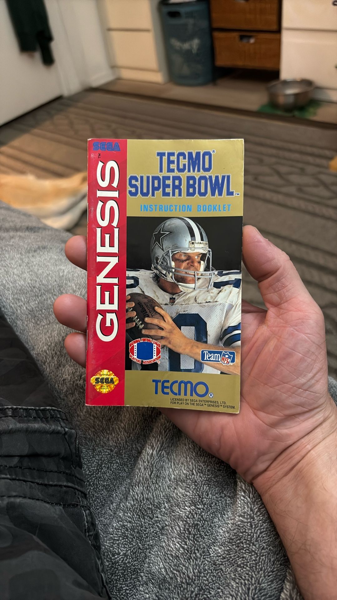 Sega Genesis Tecmo Super Bowl Manual Only