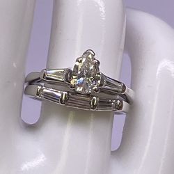 Plat 950 Diamond Ring 