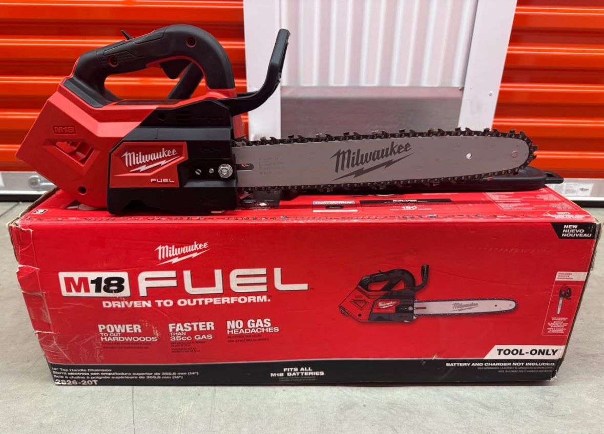 Milwaukee M18 FUEL 14 in. 18V Lithium-Ion Brushless Cordless Battery Top Handle Chainsaw (Tool Only)