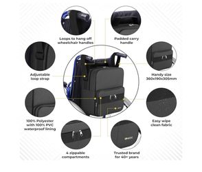 Deluxe Wheelchair Bag – Storage Backpack for Adults 