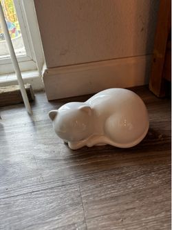 5” sleeping kitty ceramic figurine