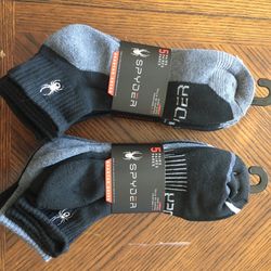 NWT Spyder Men’s Quarter Socks 10 Pairs