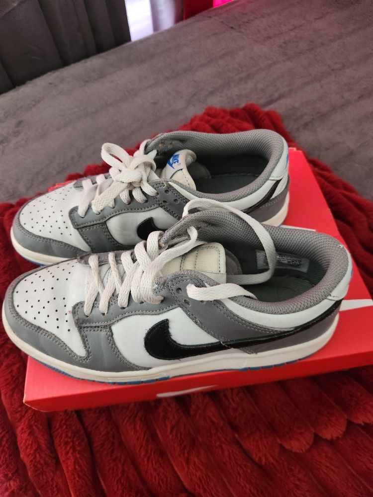 Nike Dunk Low GS Cool Grey/Black-Pure Platinum Size 5Y #FB9109-001