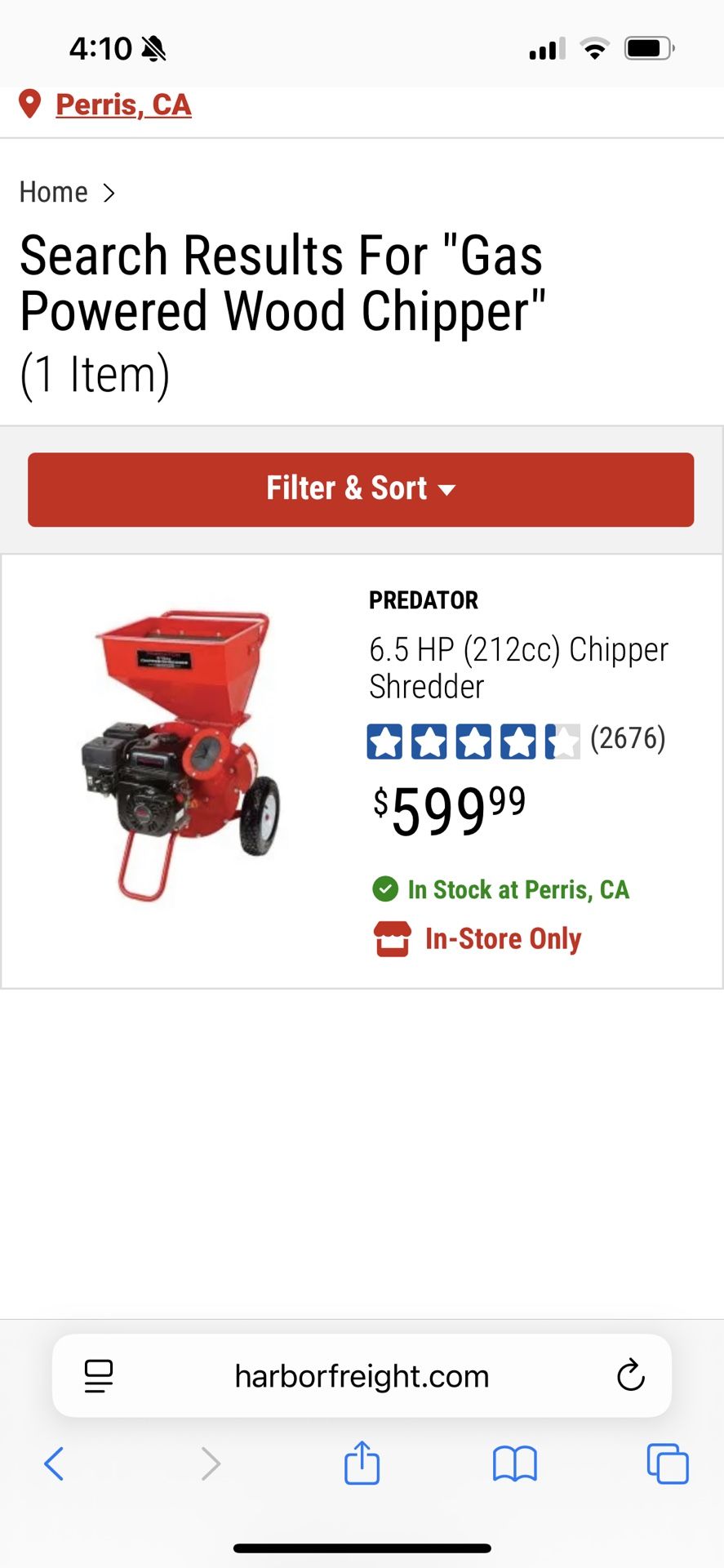 Chipper shredder
