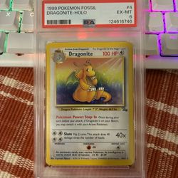 1999 Dragonite Holo PSA 6