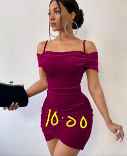 Velvet burgundy dress