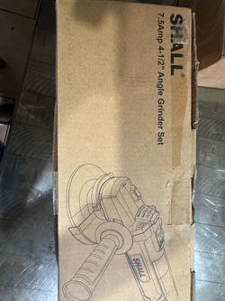 7.5Amp 4-1/2 Inch 12000 RPM Angle Grinder with 2 Guards, 3 Cutting Wheels, 3 Discs, Non-Slip Handle and Carbon Brush for Metal and Wood