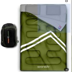 Double Sleeping Bag — Uses Only Once