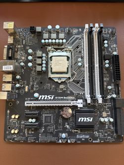 MSI B150M Bazooka Motherboard + Intel i5-6402P CPU Combo