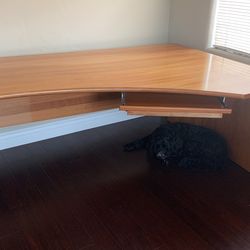Computer Desk Cherry 72”w x 48d x 29”h