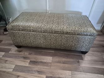 Storage Ottoman (Vegan Python)